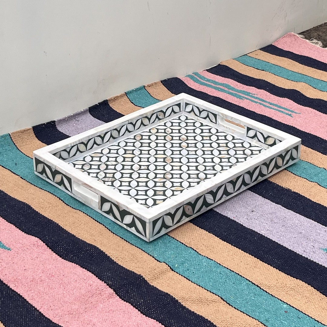 Handmade Mop Inlay Tray - Etsy