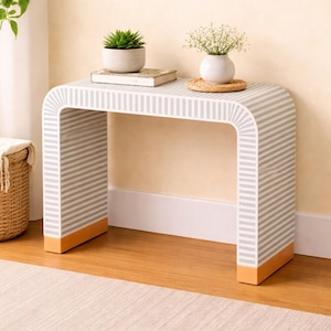 Handmade Bone inlay console table