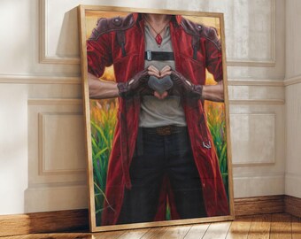 The Stylish Slayer Serenade Paper Poster | Cry Hunter Heart Sign Flower Wall Art