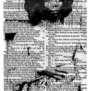 Digital art print 2...  A4 Instant printable digital download. collage sheet