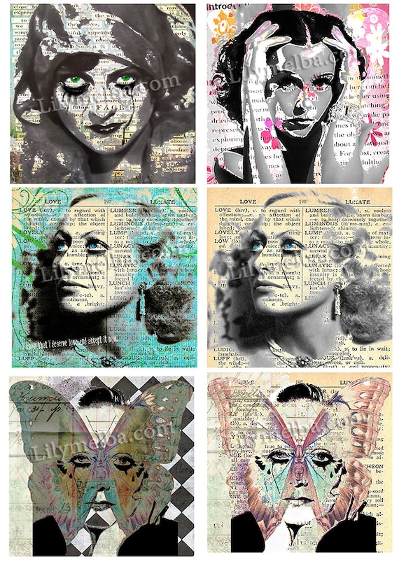Digital Collage Sheet....mixed Media 3. Instant - Etsy