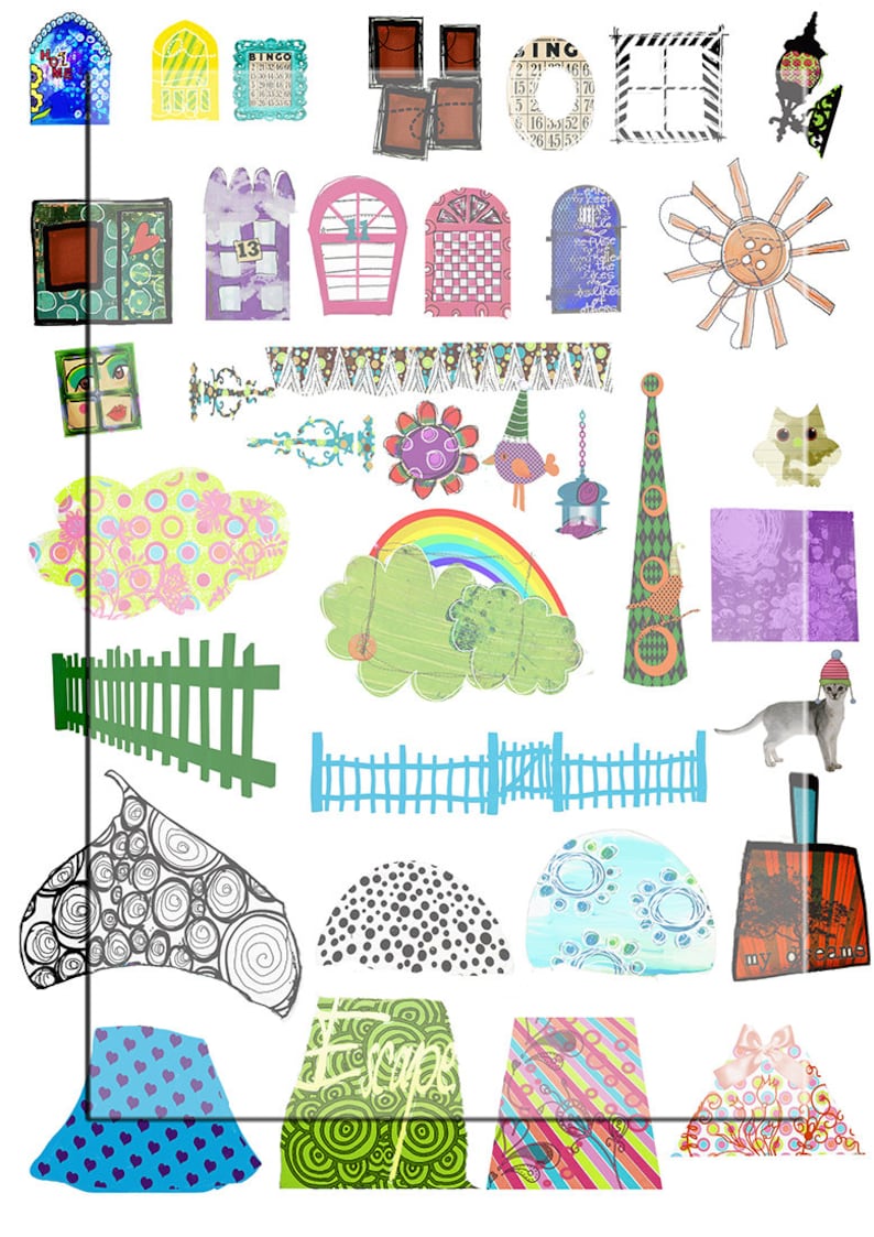 Free Printable Whimsical Houses Printable