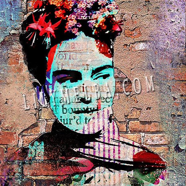 Graffiti, Digital Art print, Instant Printable digital download..mixed media collage.