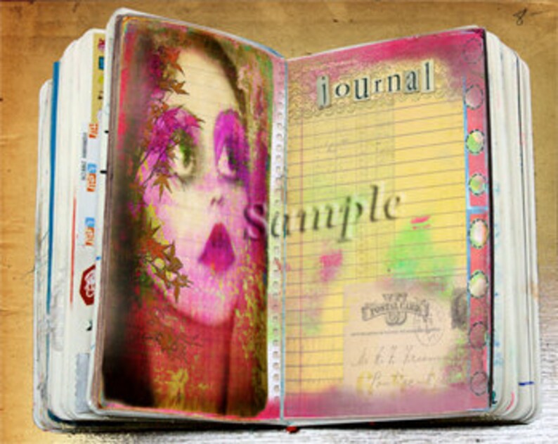 JoUrNaL 46.... A4 DiGiTaL CoLLaGe JoUrNaL PaGe Instant Digital Download.