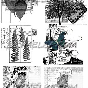 Digital Overlays/Instant Printable Digital Download. Collage sheet.