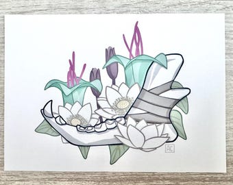 Solas’ Wolf Jawbone Art Print: Dragon Age Inquisition (5x7)