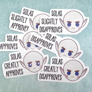Pegatinas de aprobación de Solas / Pegatinas de Dragon Age