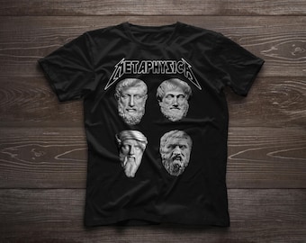Metaphysica Socrates Plato Aristotle Philosophers Thinker Band Inspired Philosophy Unisex t-shirt