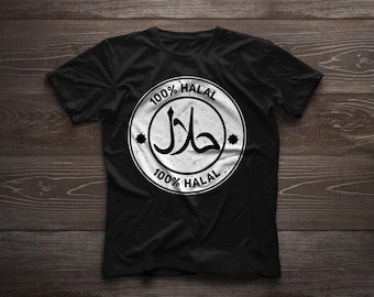 Divertido cartel halal musulmán halal genial, devoto musulmán, broma musulmana, regalo