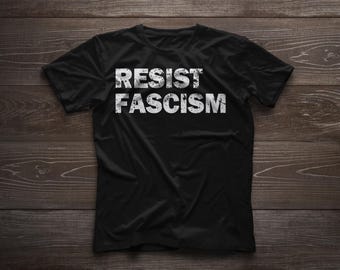 Resist Fascism T-Shirt: Anti-Racism Activist Tee