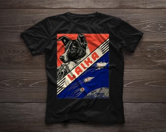 Laika Dog USSR Space Propaganda Unisex T-shirt