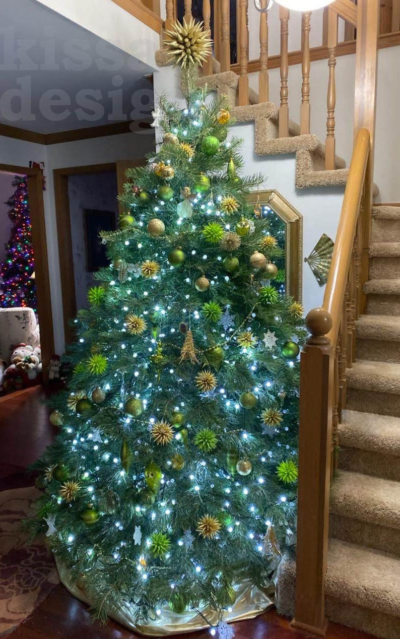 White Star Tree Topper Modern Paper Polish Star Handmade Etsy