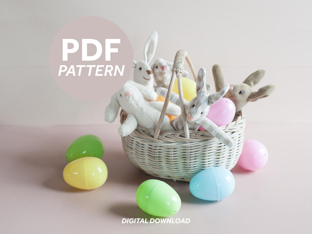 Dollhouse Bunny PDF Sewing Pattern & Instructions - Etsy