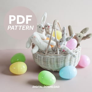 Poppenhuiskonijn pdf-naaipatroon en instructies