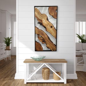 Metal and Wood Wall Art, Olive Wood Wall Decor, Wall Art, Wood Wall Art, Rustic Wall Art, Live Edge Wood Decor, Modern Wall Art, Home Gift