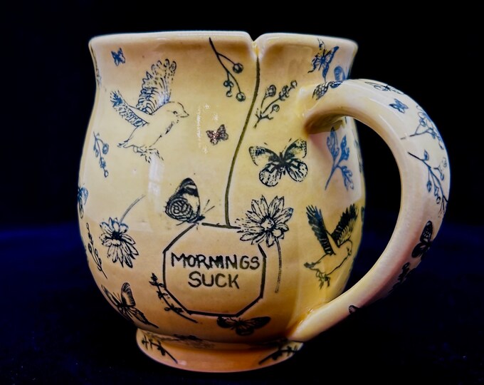 Mornings Suck Tea Mug