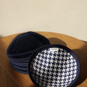 Modern Kippah Set of 5 | Kippot | Kippah Set | Velvet Kippah | Linen Kippah | Corduroy Kippah | Yarmulkes | Yarmulka