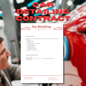 Car Detailing Contract: Essential Terms to Include