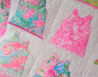 Made to order shift dress quilt made with authentic fabric