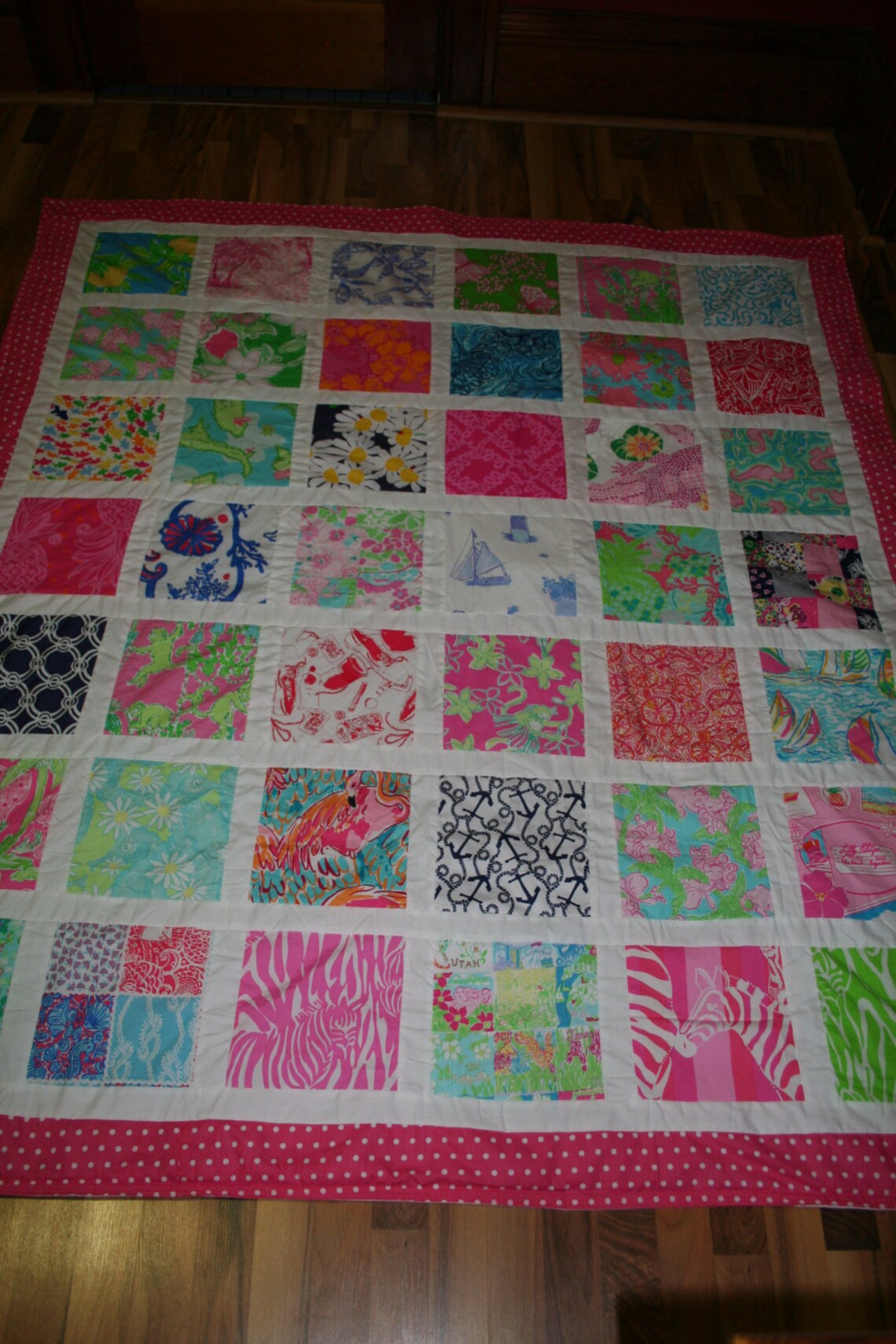 Made to Order Throw Size Quilt Made With Authentic Fabrics Etsy