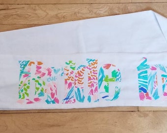 Bride to be or Bachelorette or Birthday Girl sash made with authentic mermaid fabric