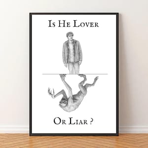 Poster Tyler Hyde mercredi, art mural gothique, téléchargement numérique, Fan Art Netflix