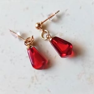 Pomegranate Seed Earrings Fruit Earrings Food Earrings Dangle Drop Earrings Gift For Her Birthday Gift