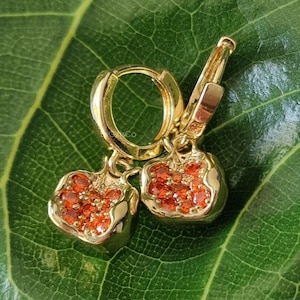 Pomegranate Earrings, Pomegranate Jewelry, Gift for Her