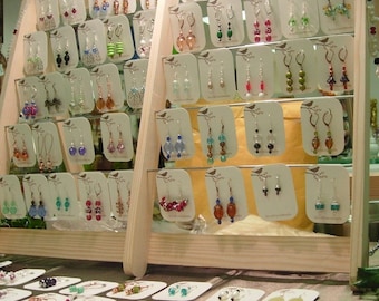 Craft show display earring card