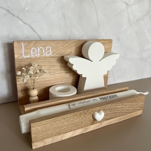 Funeral Gift Set | Personalized | Remembrance | Memorial Candle with Guardian Angel & Dried Flower Vase | Comfort | Home | Keepsake | Remembrance image 9