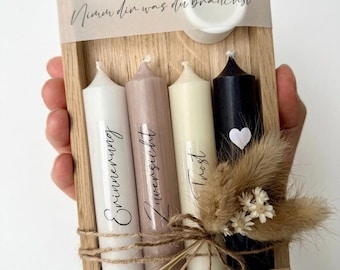 Cofanetto regalo funebre "Prendi ciò di cui hai bisogno" | Set regalo funebre | Set di candele | Forza, conforto e speranza | Un raggio di speranza e incoraggiamento