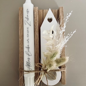 Coffret cadeau pour emménagement, cadeau de pendaison de crémaillère, souvenir, fleurs séchées, décoration, maison, famille, amis, idée cadeau