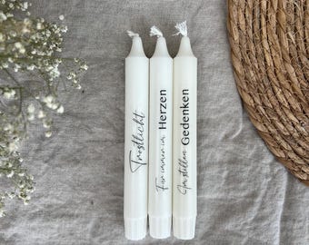 Memorial candle with inscription | Condolence gift | Sympathy | Condolences | Light of comfort | Remembrance light | Refill candle | Memorial light