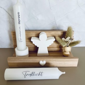 Trauergeschenk Trauerkerze Schutzengel Trauerkerze Trauergeschenk Geschenk Todesfall Anteilnahme Beileid Trostlicht Trauer Beerdigung