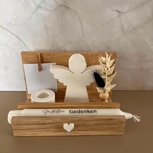 Funeral Gift Set | Personalized | Remembrance | Memorial Candle with Guardian Angel & Dried Flower Vase | Comfort | Home | Keepsake | Remembrance image 10