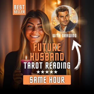 Future Husband Tarot & Portrait | Personalized Digital Report on Love Path and Connection Energy | Custom Relationship PDF Download