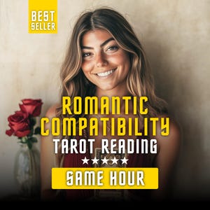 Lectura de Tarot de Compatibilidad Romántica (PDF Digital) Misma Hora / Análisis Personalizado de la Energía del Amor y Perspectivas Intuitivas sobre la Relación
