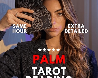Same Hour Palm Reading, Psychic Hand Reading, Detailed Palm Photo Reading, Palmistry Hand and Love Tarot Reading