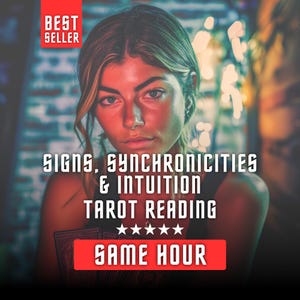 Zeichen, Synchronitäten & Intuition Tarot Legung (Digital PDF) | Was versucht das Universum dir zu sagen? | Spirituelle Botschaft und Anleitung