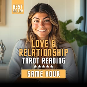 Tarotläsning för kärlek och relationer (digital PDF-rapport) | Personlig emotionell insikt | Symbolisk reflektion över kopplingar och känslor