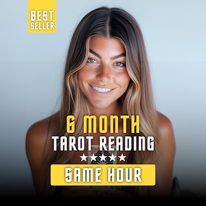 6ヶ月間カスタムタロットPDFリーディング｜月ごとの洞察レポート｜自己成長と自己発見のデジタルダウンロード