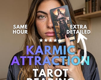 Same Hour Karmic Attraction Tarot Reading, Soulmate Connection Insight, Psychic Love Reading, Energetic Bond & Soul Lessons, Blind Reading
