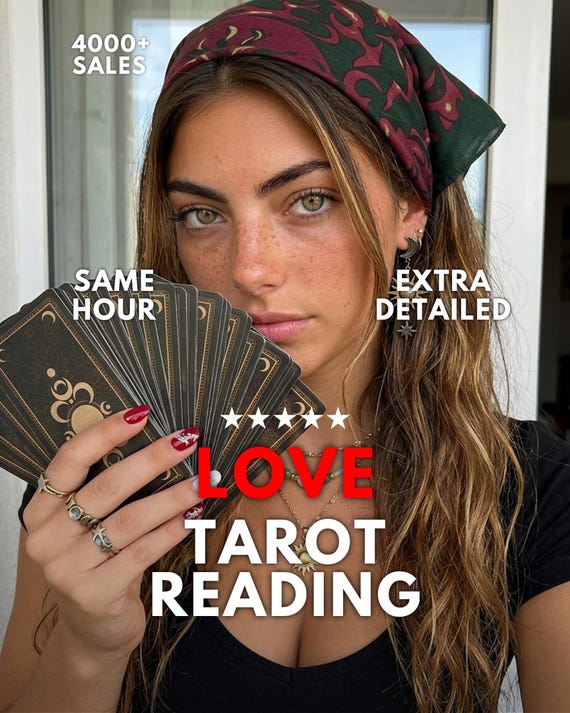 Same Hour Love Tarot Reading (Digital PDF Report) | Psychic Love Reading, Soulmate & Twin Flame Guidance | Accurate Psychic Insights