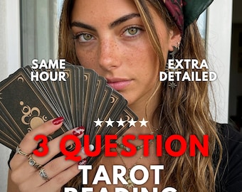 Lectura de tarot de 3 preguntas en la misma hora, guía psíquica rápida, respuestas inmediatas, médium psíquico y lectura de tarot.