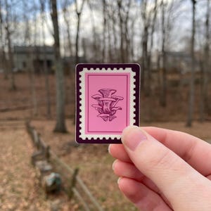 Mushroom Stamp Vinyl Sticker