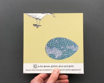 G is for Goose - Original Artwork from An A to Z Treasure Hunt