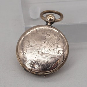 Antique Victorian Gold Filled Empty Pocket Watch Case For Locket image 1