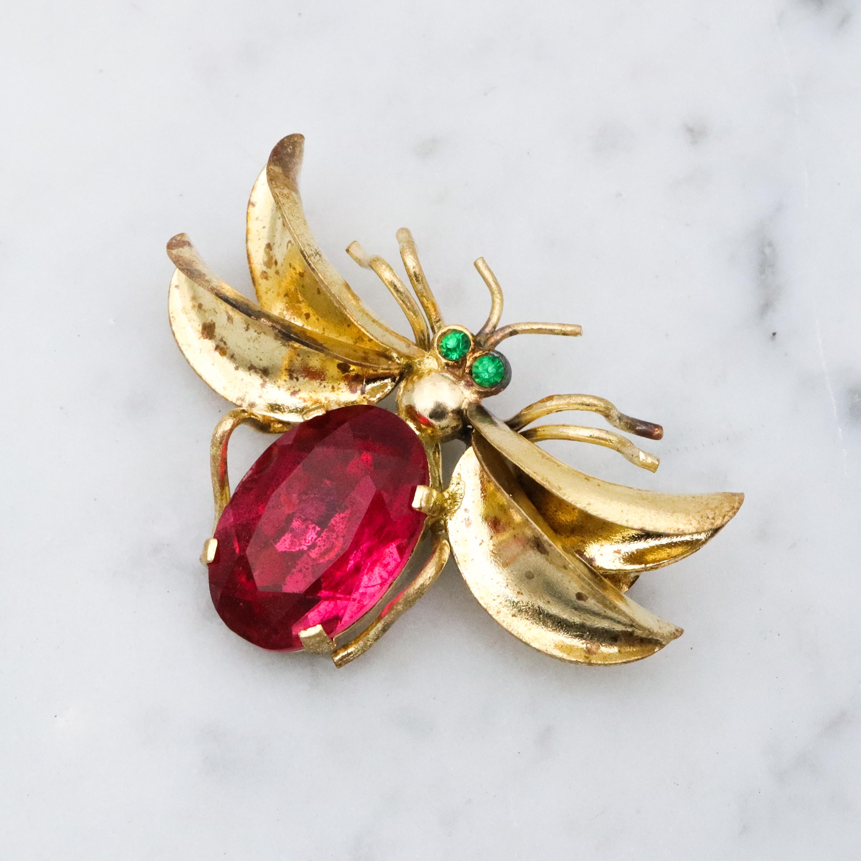 Czech Vintage Brooch - Etsy