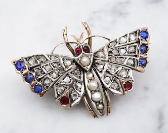 アンティーク ビクトリア朝 14k ゴールド 打ち出し編み 喪服ブローチ