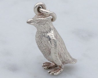 Vintage sterling rockhopper penguin charm